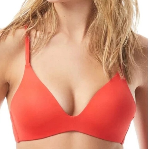 Vince Camuto Women's Standard Molded Bikini Top Poppy Red Size XS NWOT strappy - Picture 1 of 6